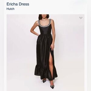 Hutch NWT Ericha Black Beaded Scoop Maxi Dress